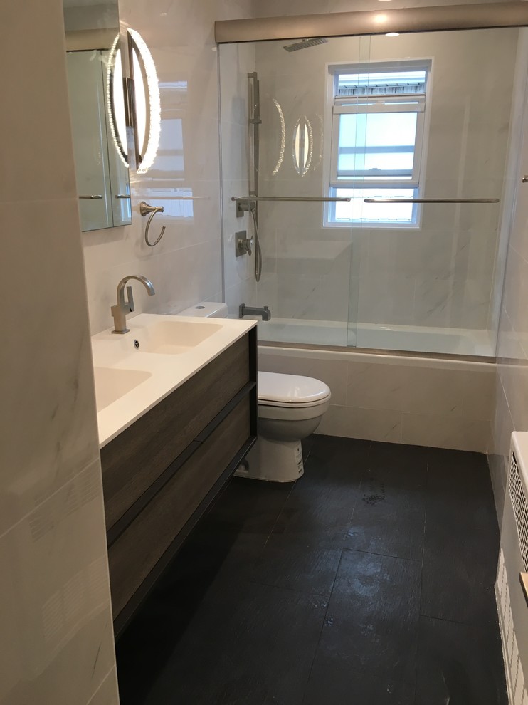 Bathroom renovation in two family house in Flushing