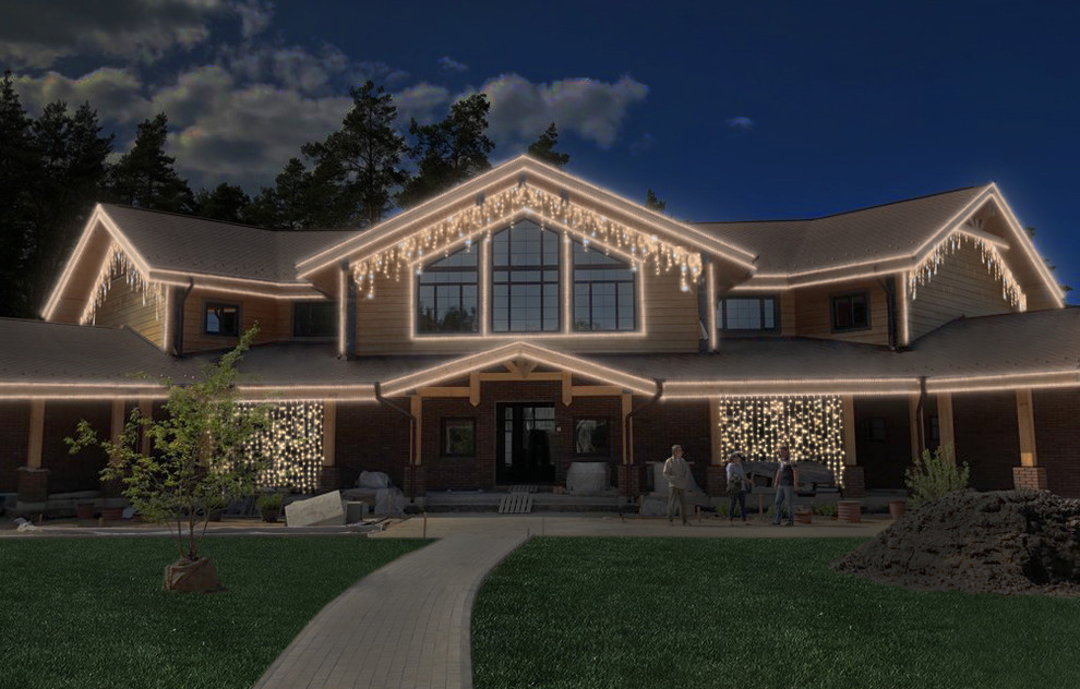 Дизайн декоративного освещения загородных домов