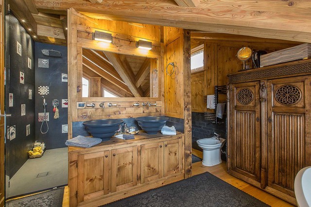 CHALET LA MADONNINA rustikal-badezimmer