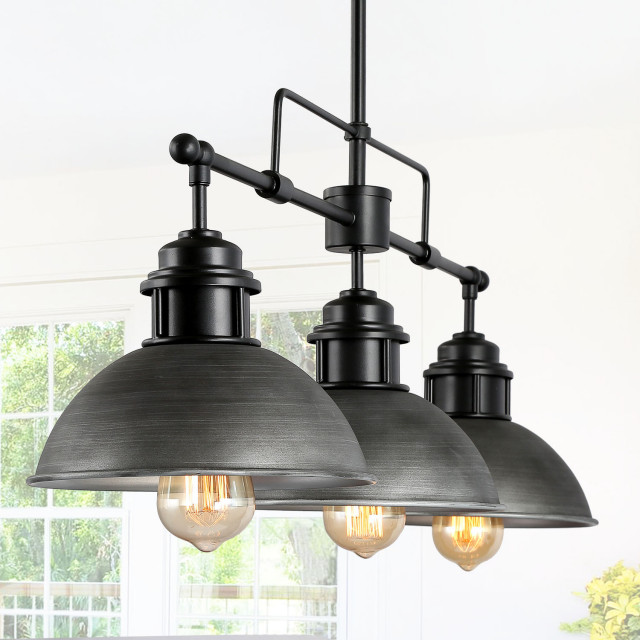 3 Light Linear Chandeliers Kitchen Island Pendant Lighting Industrial By Lnclighting Llc - 3 Light Pendant Lighting For Kitchen Island