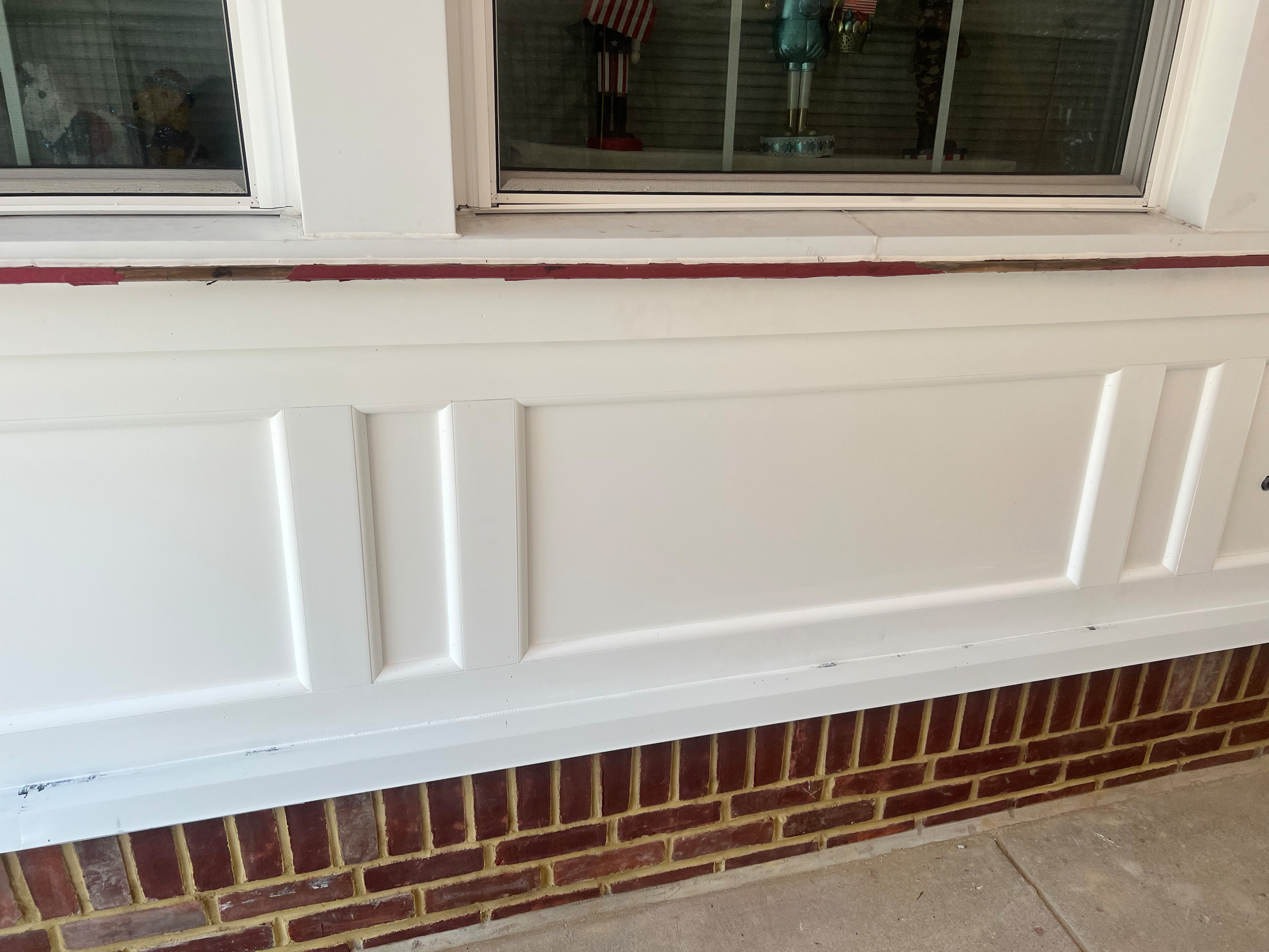 Historic wall panel and brick veneer replacement