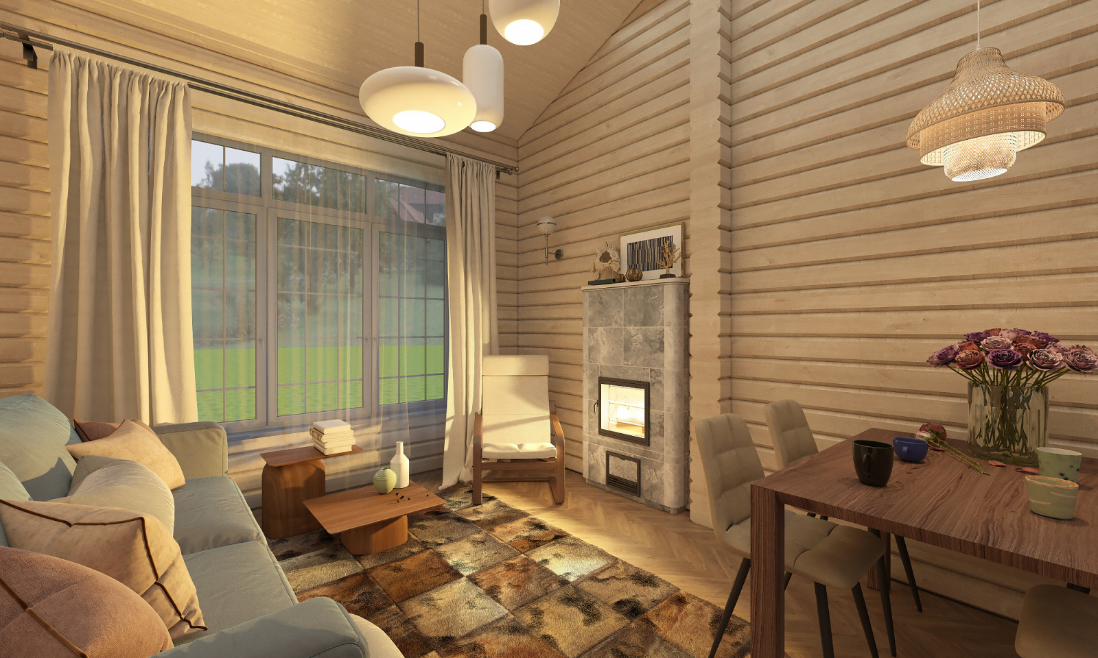 Баня из  клееного бруса в пос. Заповедник