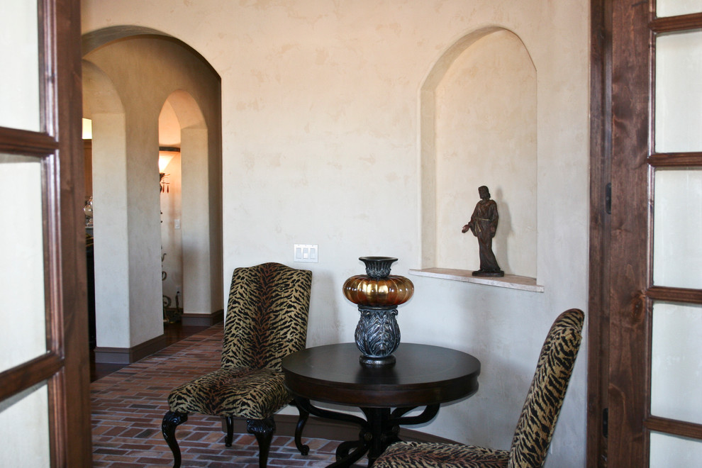 Inspiration for a rustic entryway remodel in Austin