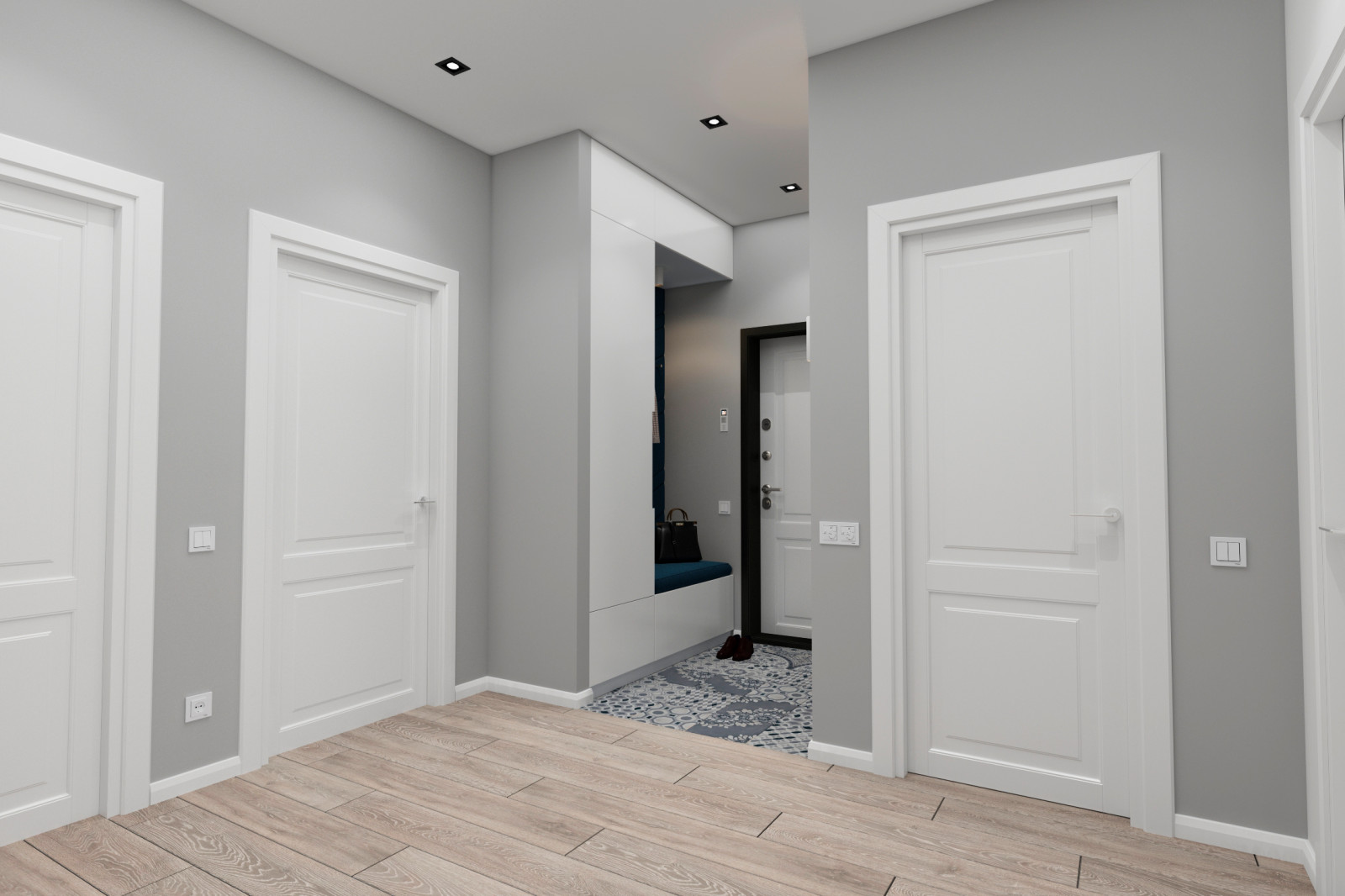 Дизайн 3-х комнатной квартиры в ЖК "Аврора-парк", г.Краснодар