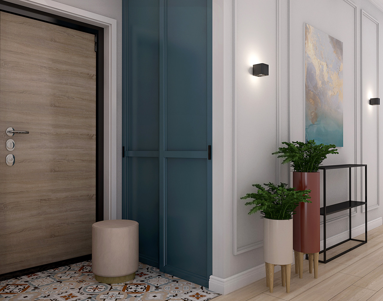 Проект в ЖК Green Park, Москва. Современная классика.