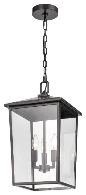 Millennium Lighting 2973-PBZ Fetterton - 3 Light Outdoor Hanging Lantern-19.75 I