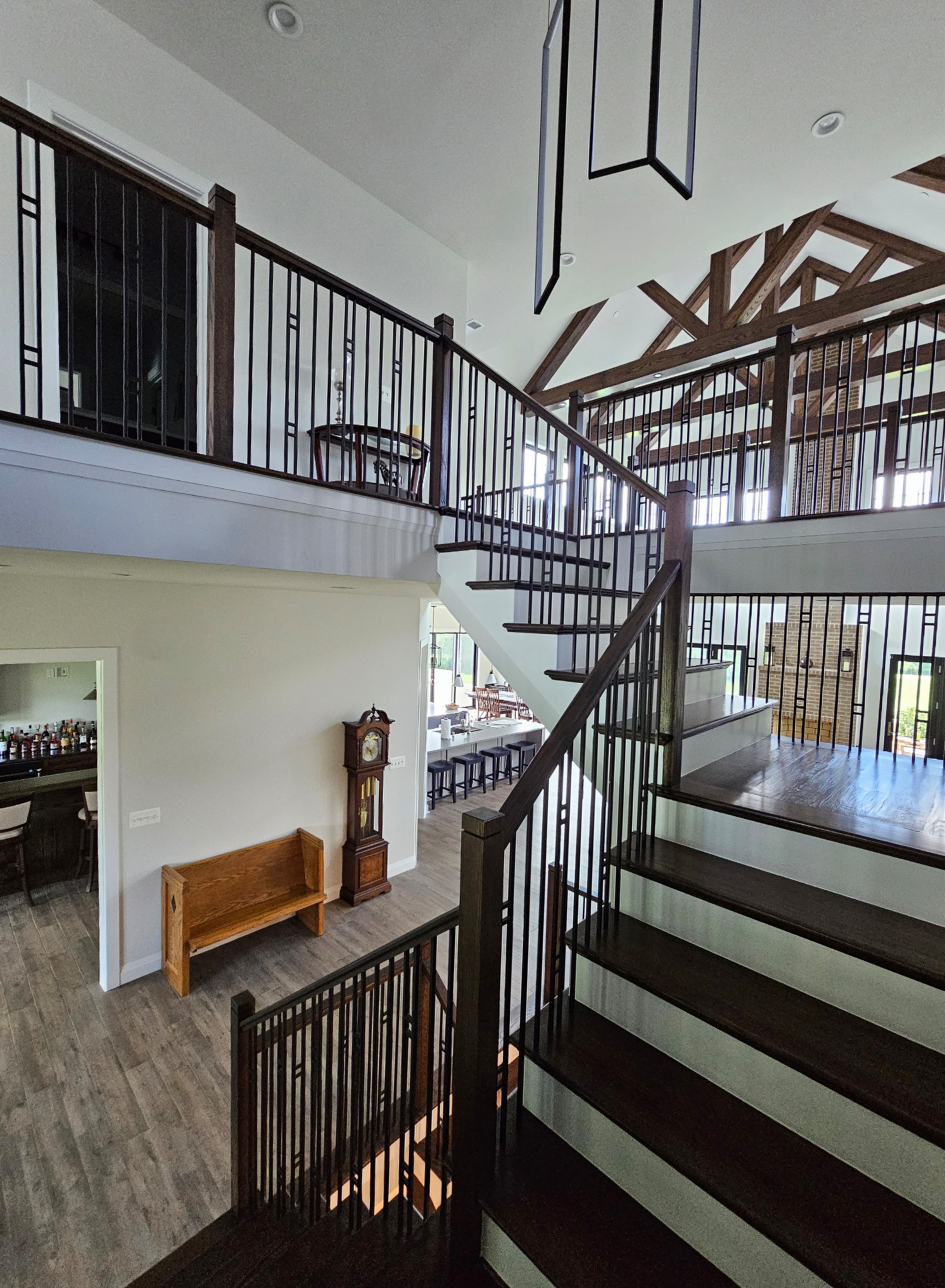 109_Impressive Floating Staircase in Countryside Retreat, Upper Marlboro, MD
