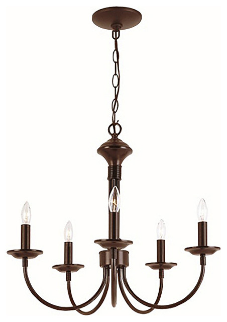 Trans Globe  Lighting, Candle 19" Chandelier, Rubbed Oil Bronze