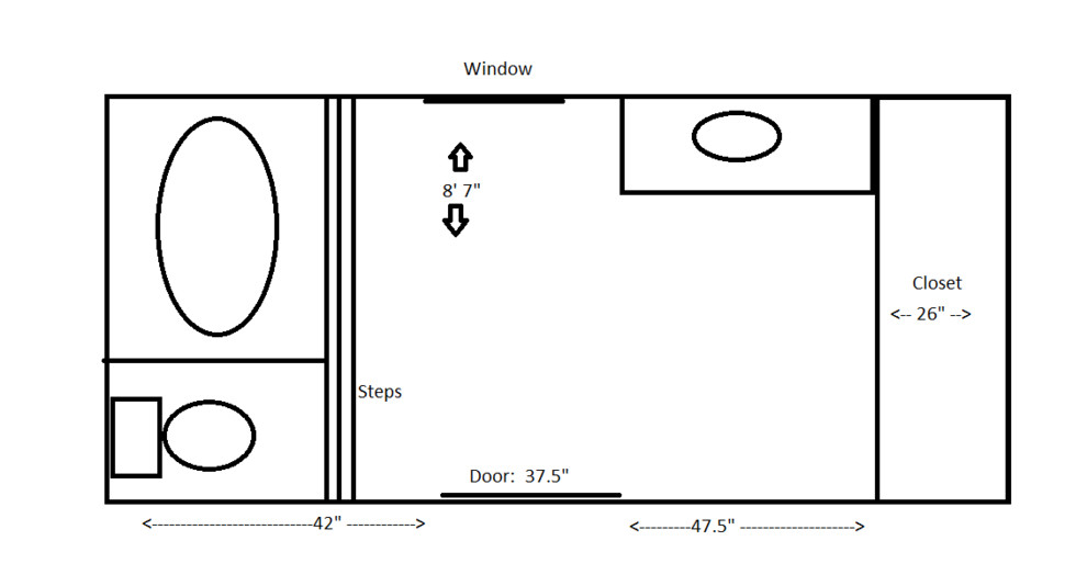 Please help with ideas to reconfigure bathroom