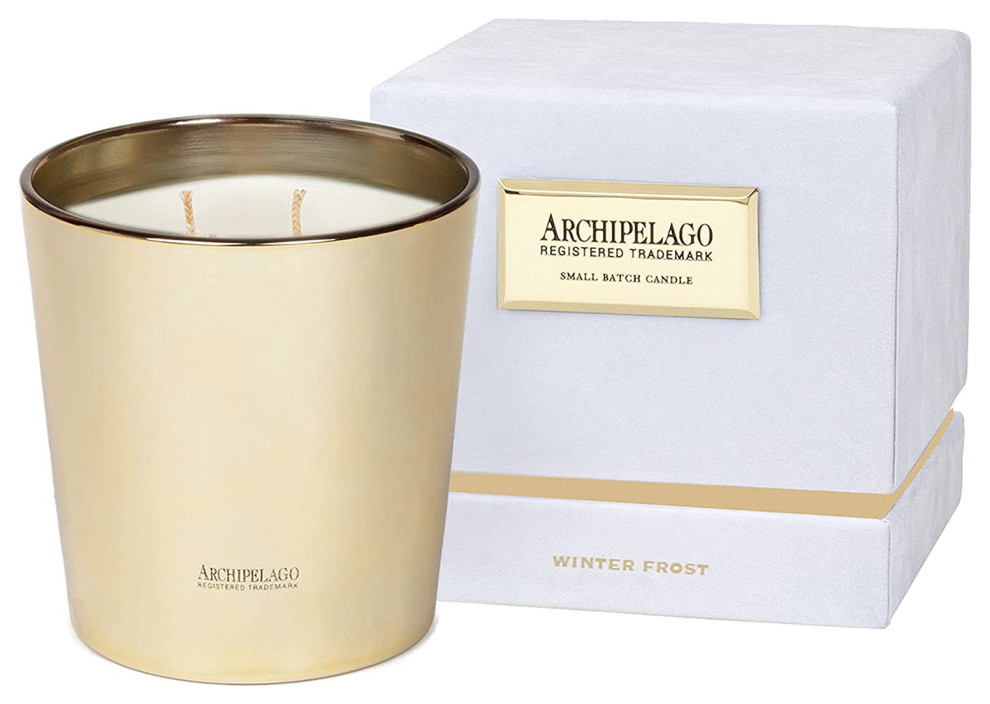 Archipelago Botanicals Winter Frost Half Kilo Candle Contemporary Candles by The Cooking