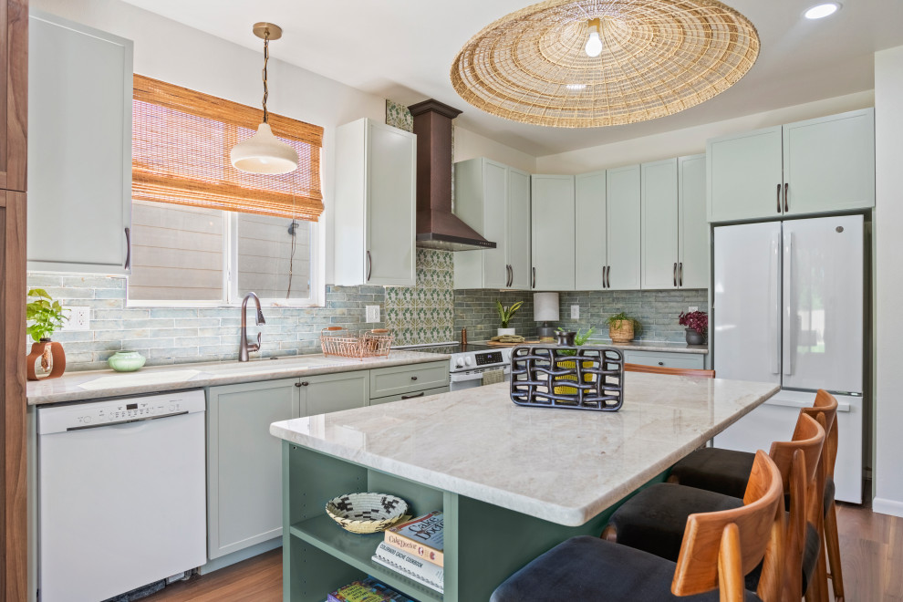 Calming Sage Green Kitchen