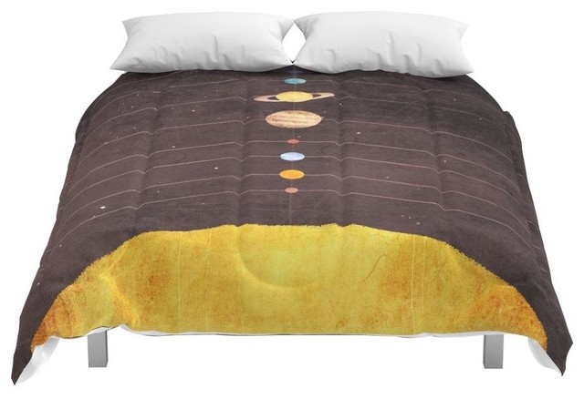 Society6 Solar System Comforter Contemporary Comforters And