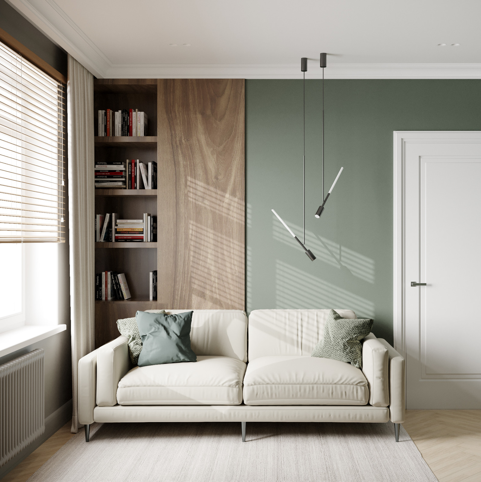 Современный таунхаус в теплой бежевой гамме