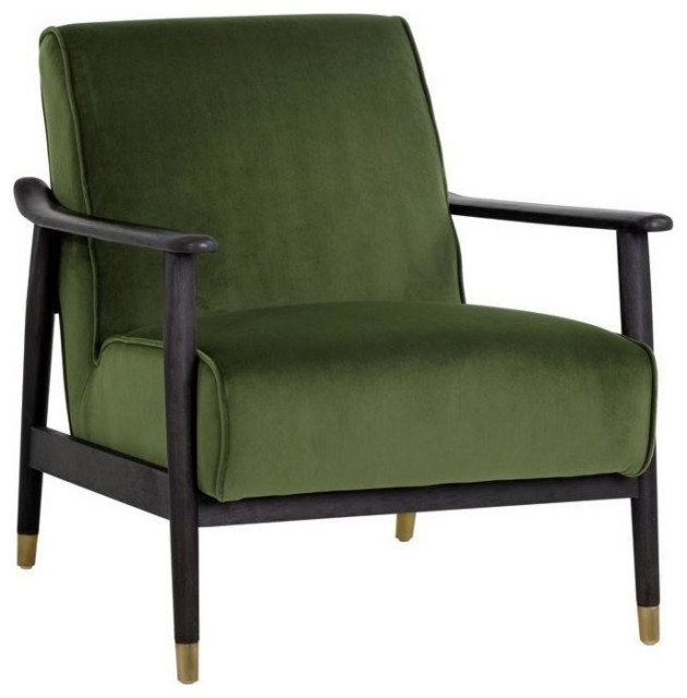 Quinn Chair Moss Green Midcentury Armchairs And Accent Chairs