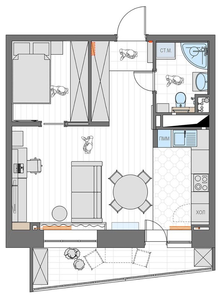 Крошка квартира в Новой Москве.