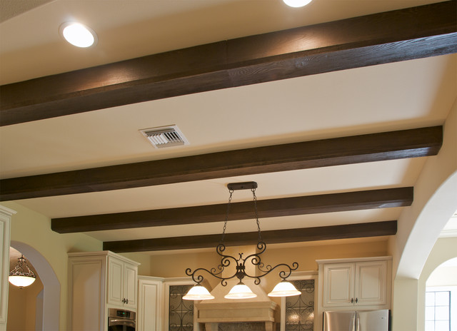 Faux Wood Beam Ceiling Designs Traditional Kitchen New