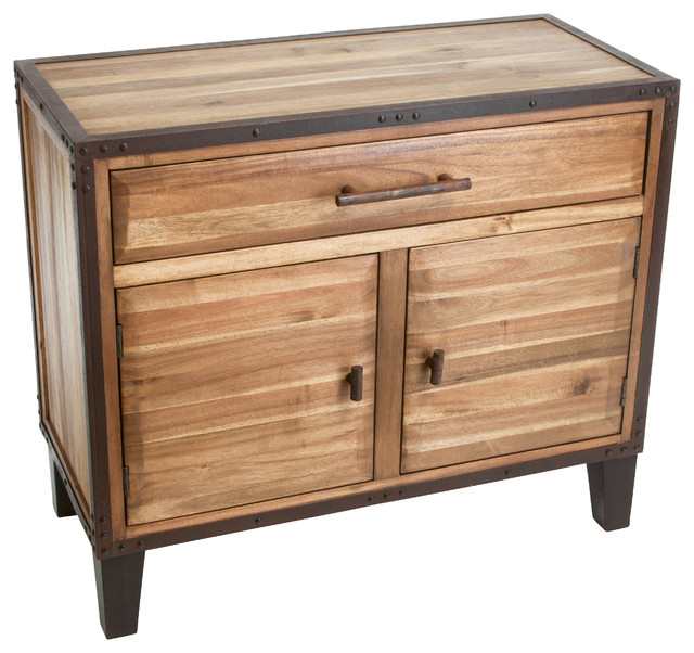 Glendora Solid Wood Storage Cabinet - Rustic - Storage Cabinets - by
