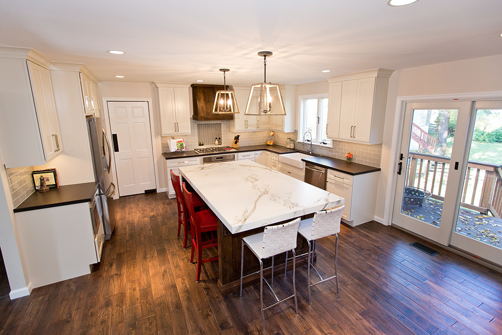 Example of a mountain style kitchen design in DC Metro