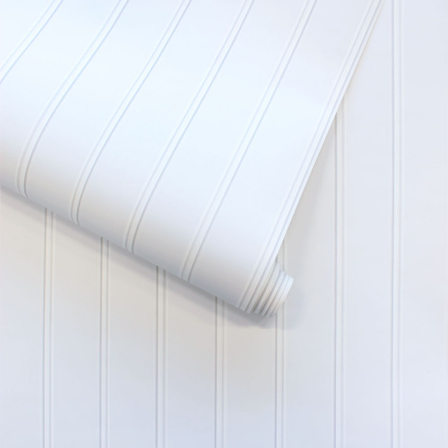 Beadboard Peel and Stick Wallpaper, 28 Sqft - Traditional - Wallpaper ...