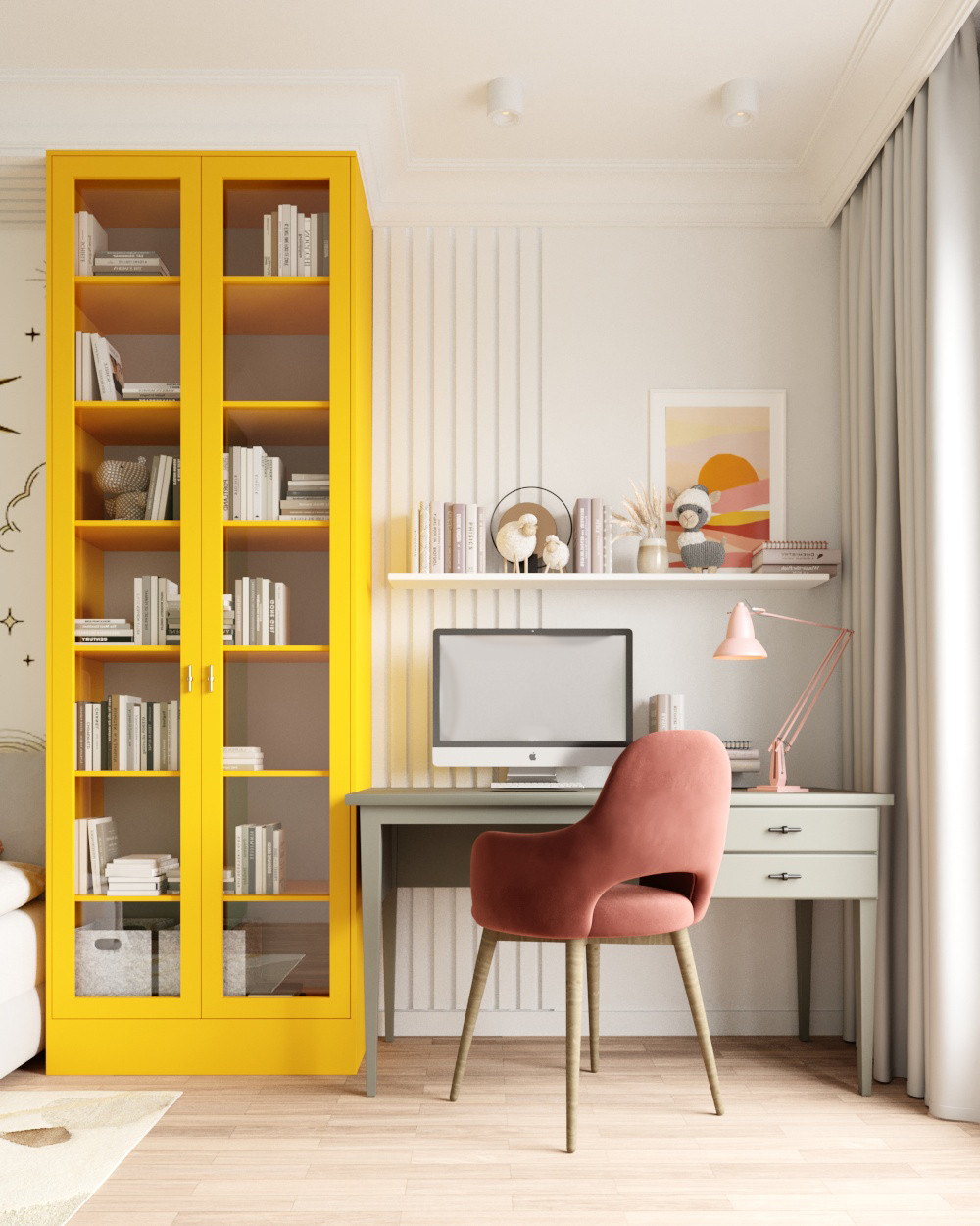 Яркая спальня для девочки