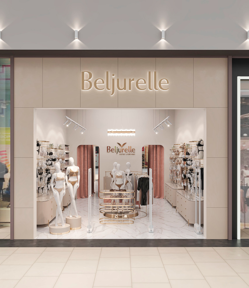 Дизайн проект магазина  женского нижнего белья.