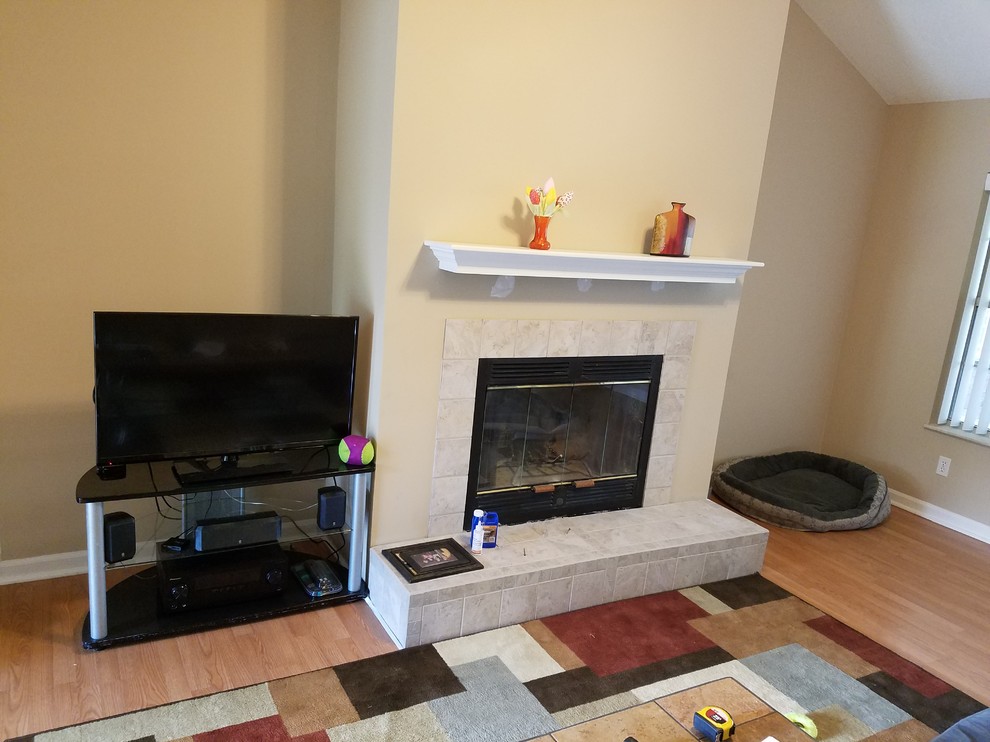 How tall should the fireplace mantel be?