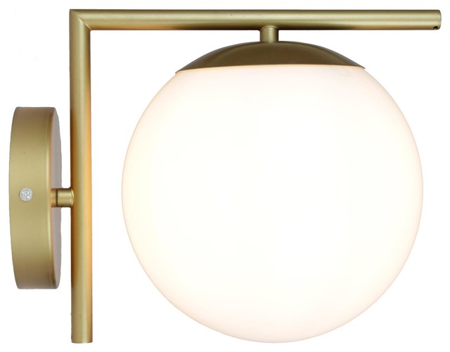 Mid Century Brass Wall Sconce