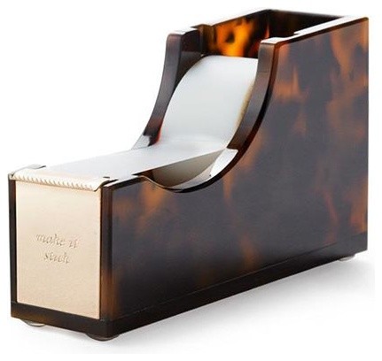 Kate Spade New York Tape Dispenser In Tortoise Contemporary Desk Kate Spade New York Tape Dispenser In Tortoise
