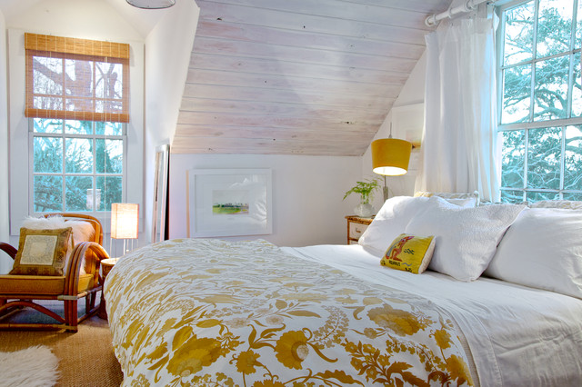 Beach Style Bedroom maritimt-sovevaerelse