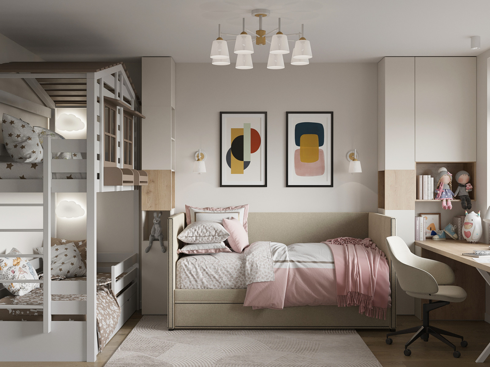 ЖК Новое Купчино, 105м.кв. Современный стиль