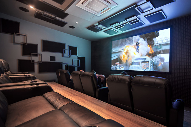 Cine en casa modern-heimkino