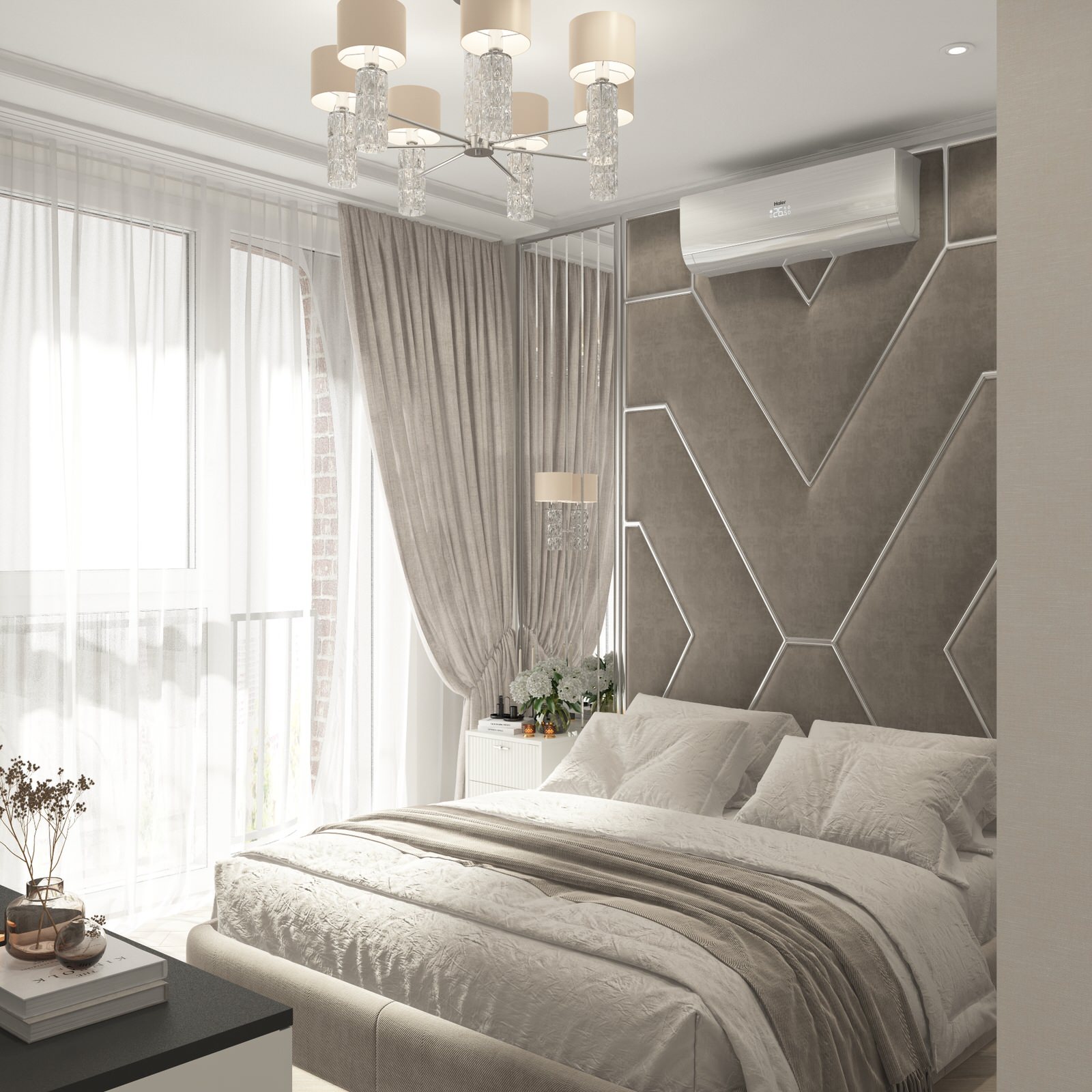 Нежнейший дизайн трехкомнатной квартиры