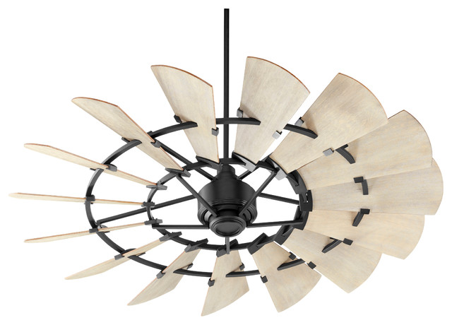 Windmill 60" Ceiling Fan - Farmhouse - Ceiling Fans - by Quorum