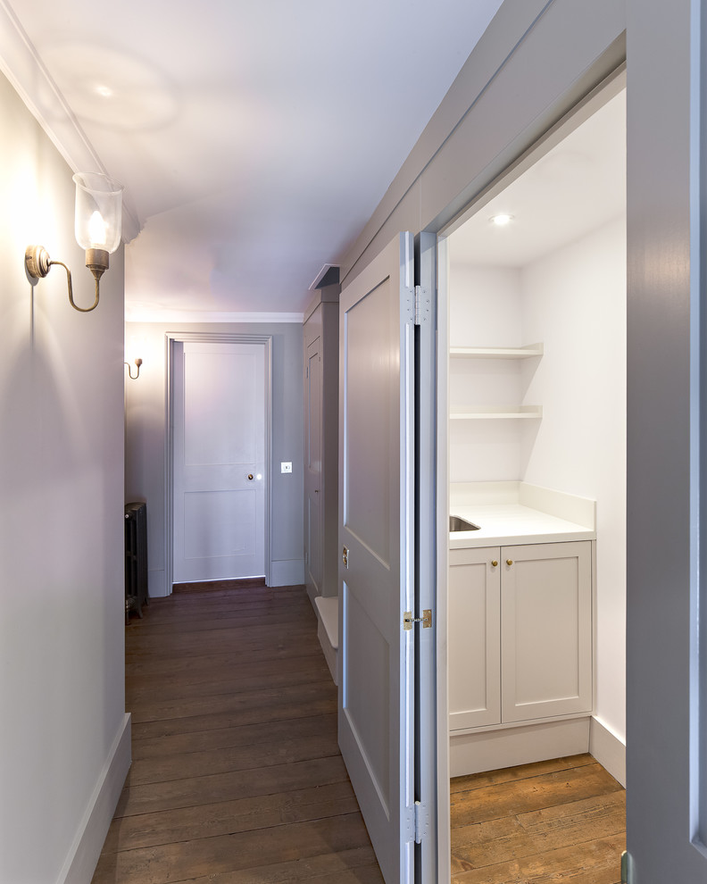 This is an example of a transitional hallway in London.