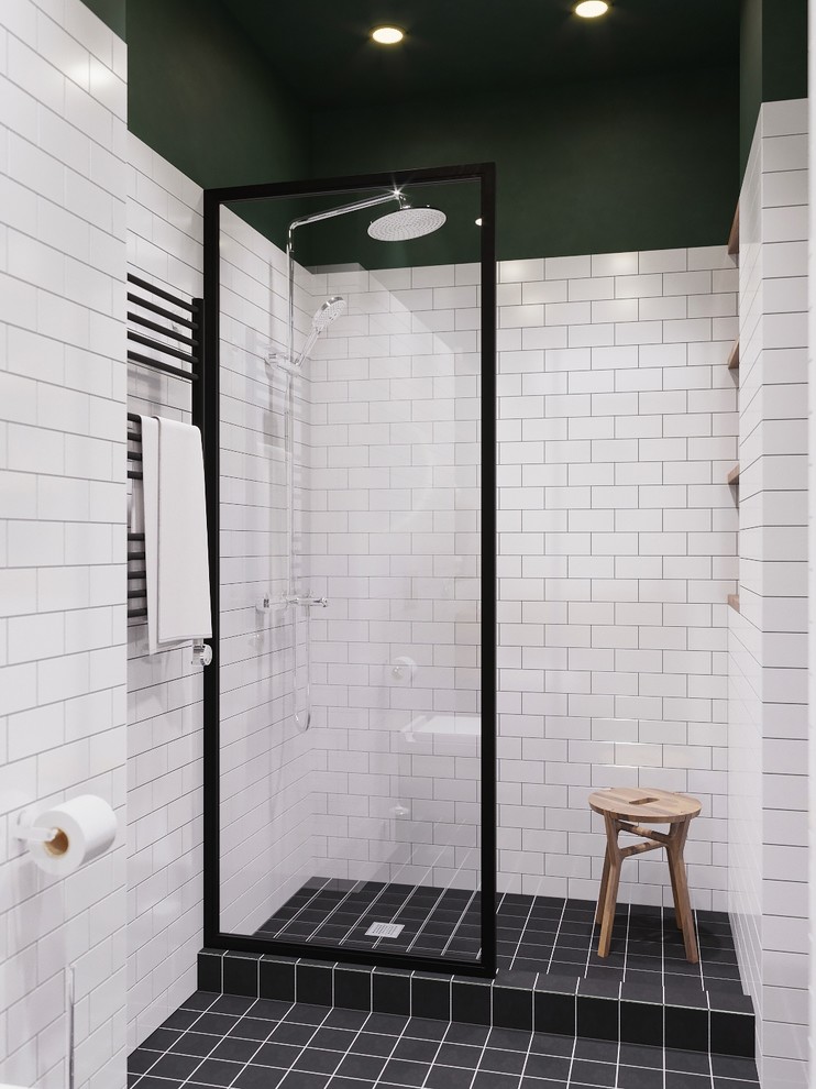 Визуализация санузла совмещенного с постирочной в "сталинке"