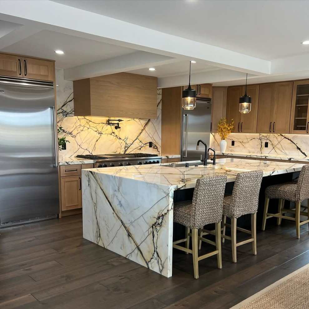Paonazzo Marble Kitchen
