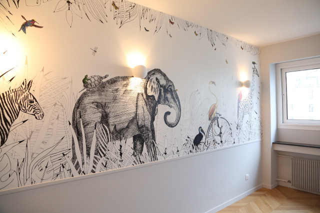 100m&sup2; trendy &agrave; Porte de Saint Cloud modern-kinderzimmer