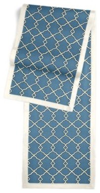 Blue Classic Trellis Custom Table Runner