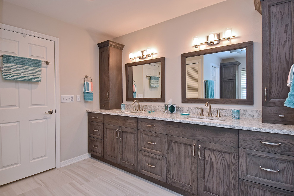 Luxury Master Bathroom Remodel with Walk-In Shower and Double Vanity ...