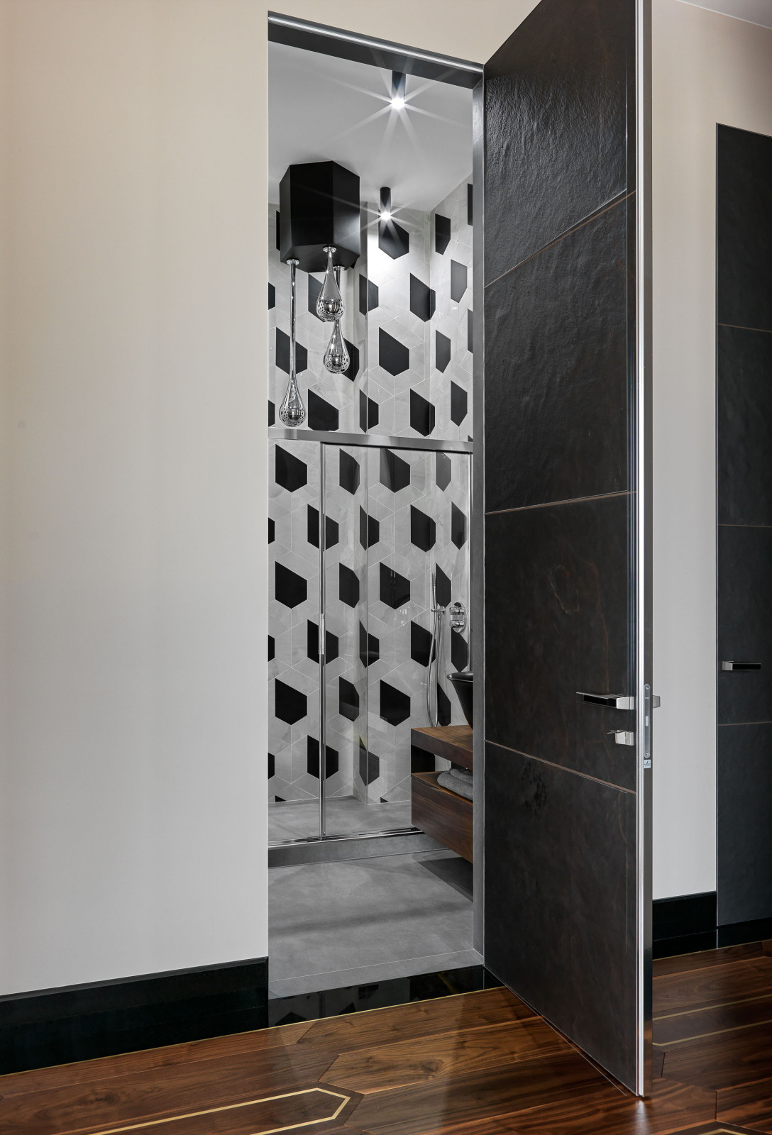 Резиденция Монэ: Огонь–интерьер с видом на Москва-сити