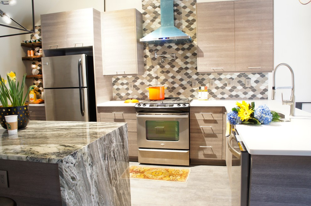 Mountain style kitchen photo in Atlanta