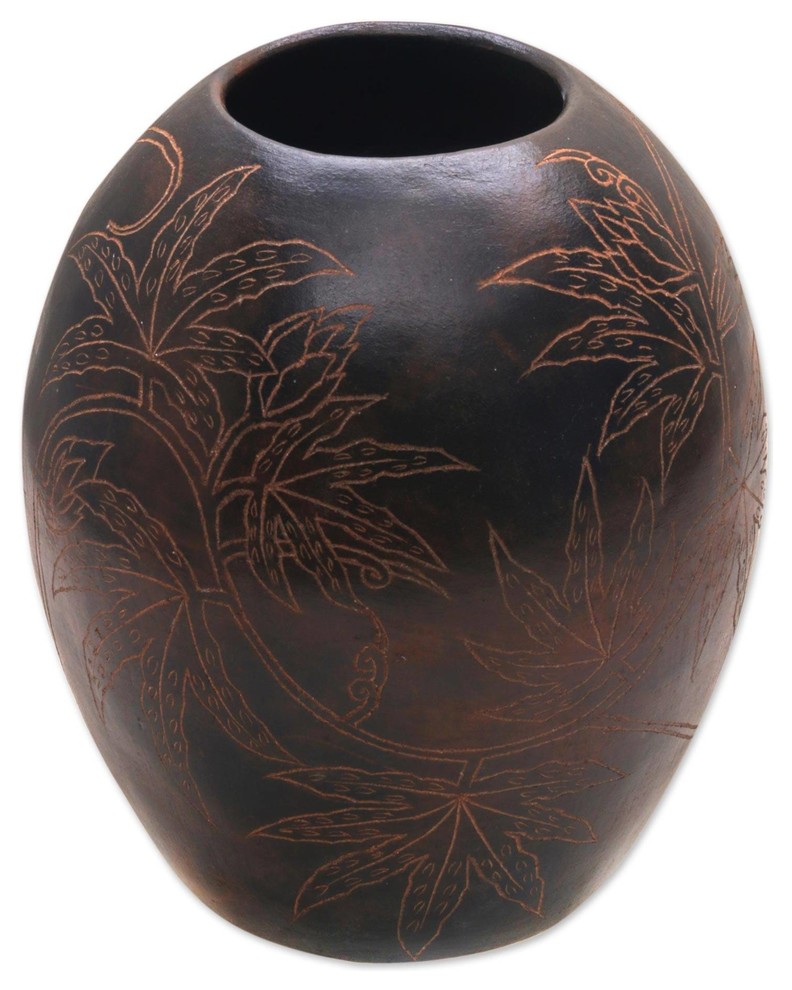Coconut Vibe Decorative Terracotta Vase