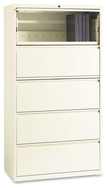 Lorell 5 Drawer Binder Storage Lateral File Cabinet Cloud