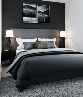 Ideas para dormitorios | Fotos de dormitorios grises y negros con suelo de  madera clara - Julio 2023 | Houzz ES