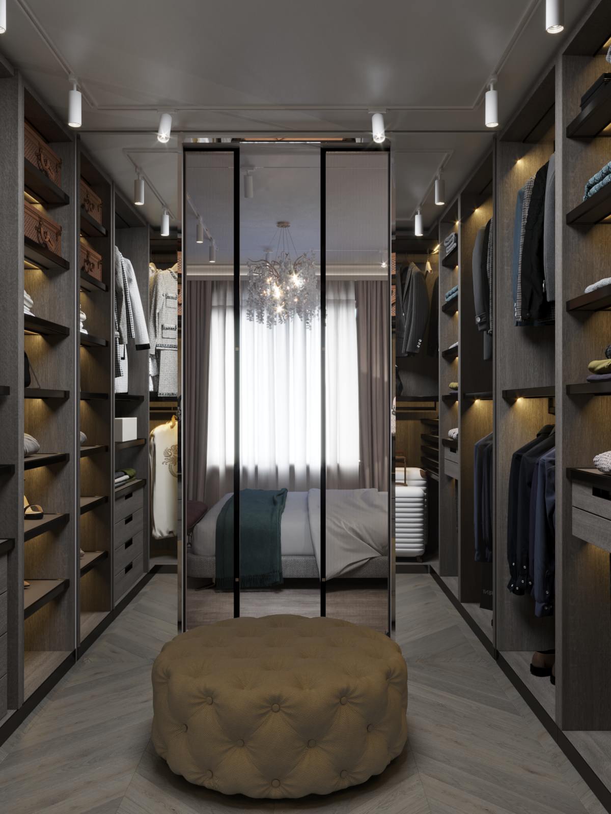 Спальня с гардеробной