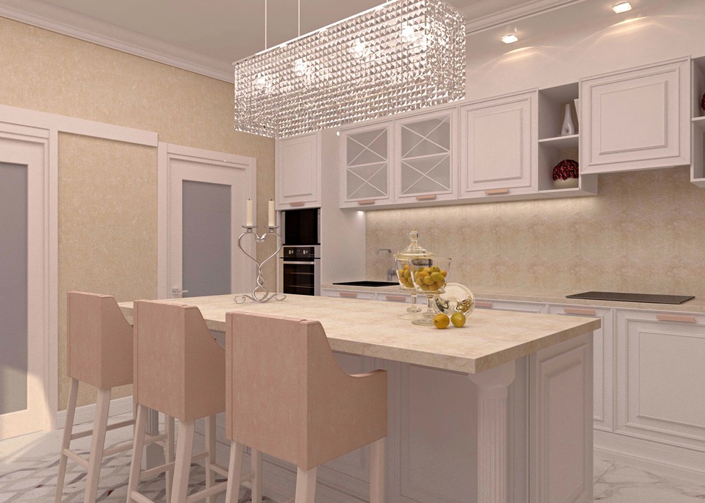 Дизайн частного дома в пастельных тонах