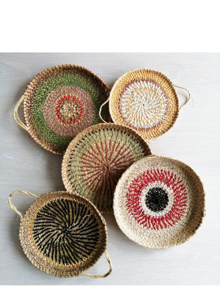 Выполненный проект. Декоративные тарелки в Африканском стиле.