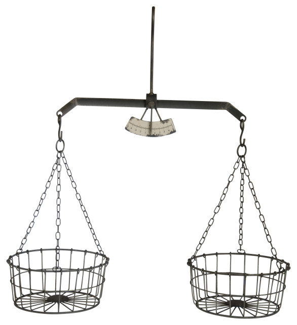 Metal Balance Scale Decor Farmhouse Decorative Objects And