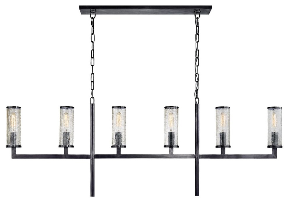 Visual Comfort Lighting Liaison Linear Chandelier Bronze