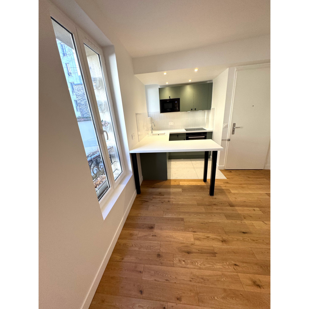 Projet Père Lachaise, rénovation d'un appartement de 34m2